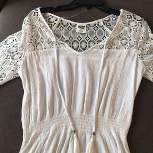 White bathing suit cover up